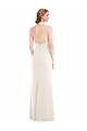 Trumpet Halter Neck Stretch Crepe Long Ivory Semi Formal Evening Dress / Prom Dress / Bridesmaid Dress Belfast