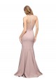 Sheath High Neck Stretch Crepe Sweep Train Dusty Pink Formal Evening Gown / Prom Dress / Bridesmaid Dress Belfast