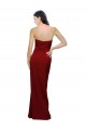 Sheath Sweetheart Stretch Crepe Long Burgundy Bridesmaid Dress / Evening Dress Belfast