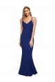 Sheath V-Neck Stretch Crepe Long Royal Blue Formal Evening Gown / Prom Dress / Bridesmaid Dress Belfast