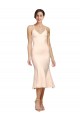 Sheath V-Neck Stretch Crepe Midi Length Nude Evening Gown / Prom Dress / Bridesmaid Dress Belfast