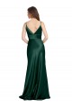 Sheath High Neck Stretch Satin Long Hunter Formal Evening Gown / Prom Dress / Bridesmaid Dress Belfast