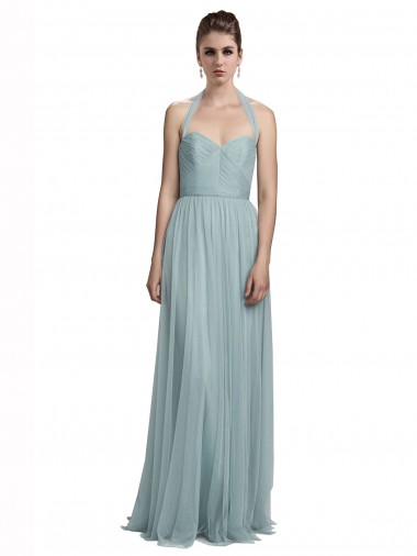 A-Line Halter Neck Tulle Long Bridesmaid Dress / Evening Dress Belfast