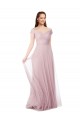 A-Line Off the Shoulder Tulle Long Bridesmaid Dress / Evening Dress Belfast