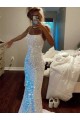 Sheath Spaghetti Straps Velvet Sequins Sweep Train Shown Color Velvet Sequin Evening Dress Belfast